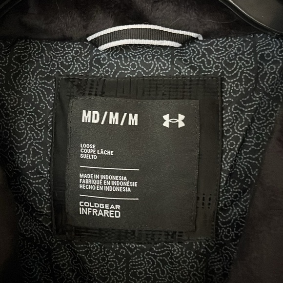 Brand New Under Armour Coldgear Infrared 700 FP Feather Down Black Zip Jacket - Picture 7 of 13